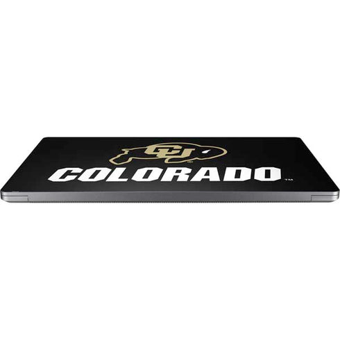 University of Colorado CU Logo on Black Universal Laptop 13in (10.6 x 7.6in) Skin